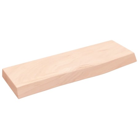 vidaXL Wandregal 60x20x4 cm Massivholz Eiche Unbehandelt