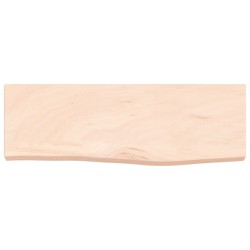 vidaXL Wandregal 60x20x4 cm Massivholz Eiche Unbehandelt
