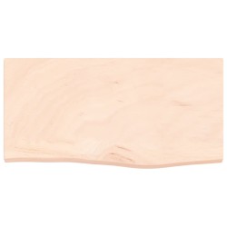 vidaXL Wandregal 60x30x2 cm Massivholz Eiche Unbehandelt