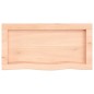vidaXL Wandregal 60x30x4 cm Massivholz Eiche Unbehandelt vidaXL Wandregal 60x30x4 cm Massivholz Eiche Unbehandelt
