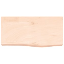 vidaXL Wandregal 60x30x6 cm Massivholz Eiche Unbehandelt