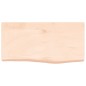vidaXL Wandregal 60x30x6 cm Massivholz Eiche Unbehandelt