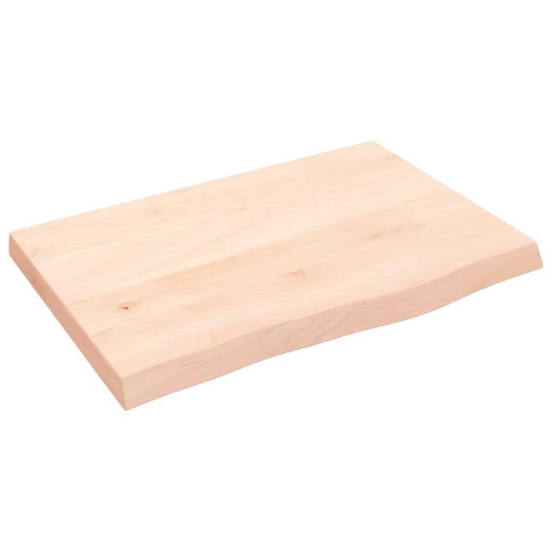 vidaXL Wandregal 60x40x(2-4) cm Massivholz Eiche Unbehandelt vidaXL Wandregal 60x40x(2-4) cm Massivholz Eiche Unbehandelt