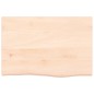 vidaXL Wandregal 60x40x(2-4) cm Massivholz Eiche Unbehandelt vidaXL Wandregal 60x40x(2-4) cm Massivholz Eiche Unbehandelt