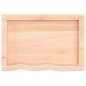 vidaXL Wandregal 60x40x(2-4) cm Massivholz Eiche Unbehandelt vidaXL Wandregal 60x40x(2-4) cm Massivholz Eiche Unbehandelt