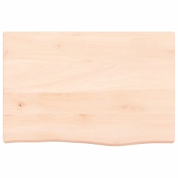 vidaXL Wandregal 60x40x6 cm Massivholz Eiche Unbehandelt