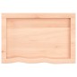 vidaXL Wandregal 60x40x6 cm Massivholz Eiche Unbehandelt vidaXL Wandregal 60x40x6 cm Massivholz Eiche Unbehandelt