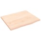 vidaXL Wandregal 60x50x2 cm Massivholz Eiche Unbehandelt vidaXL Wandregal 60x50x2 cm Massivholz Eiche Unbehandelt