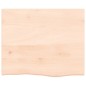 vidaXL Wandregal 60x50x2 cm Massivholz Eiche Unbehandelt vidaXL Wandregal 60x50x2 cm Massivholz Eiche Unbehandelt