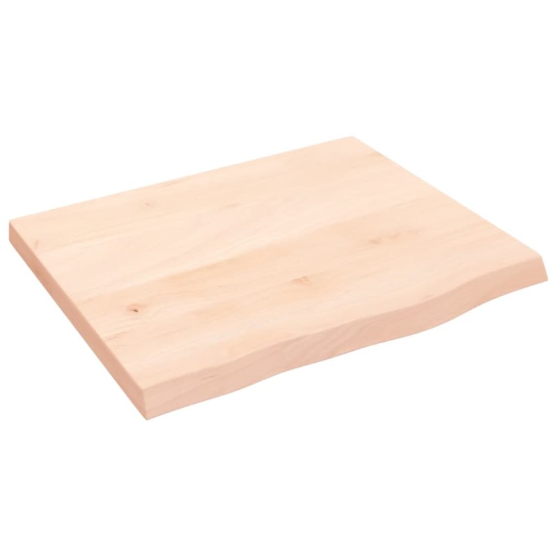 vidaXL Wandregal 60x50x4 cm Massivholz Eiche Unbehandelt vidaXL Wandregal 60x50x4 cm Massivholz Eiche Unbehandelt