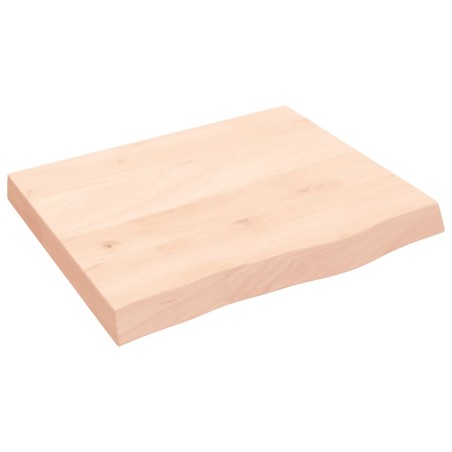 vidaXL Wandregal 60x50x6 cm Massivholz Eiche Unbehandelt