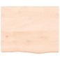 vidaXL Wandregal 60x50x6 cm Massivholz Eiche Unbehandelt vidaXL Wandregal 60x50x6 cm Massivholz Eiche Unbehandelt