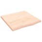 vidaXL Wandregal 60x60x4 cm Massivholz Eiche Unbehandelt vidaXL Wandregal 60x60x4 cm Massivholz Eiche Unbehandelt