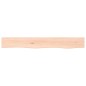 vidaXL Wandregal 80x10x2 cm Massivholz Eiche Unbehandelt vidaXL Wandregal 80x10x2 cm Massivholz Eiche Unbehandelt