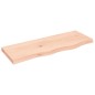 vidaXL Wandregal 80x30x4 cm Massivholz Eiche Unbehandelt vidaXL Wandregal 80x30x4 cm Massivholz Eiche Unbehandelt