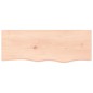 vidaXL Wandregal 80x30x4 cm Massivholz Eiche Unbehandelt vidaXL Wandregal 80x30x4 cm Massivholz Eiche Unbehandelt