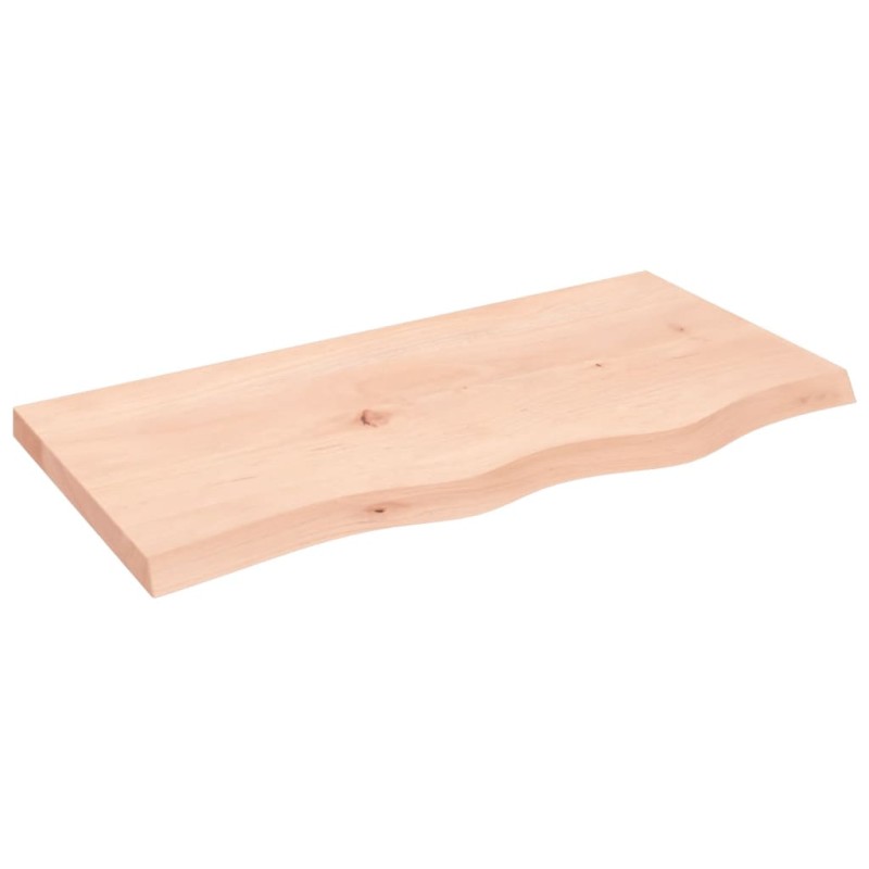 vidaXL Wandregal 80x40x4 cm Massivholz Eiche Unbehandelt vidaXL Wandregal 80x40x4 cm Massivholz Eiche Unbehandelt