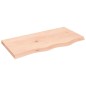 vidaXL Wandregal 80x40x4 cm Massivholz Eiche Unbehandelt vidaXL Wandregal 80x40x4 cm Massivholz Eiche Unbehandelt