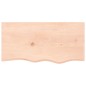 vidaXL Wandregal 80x40x4 cm Massivholz Eiche Unbehandelt vidaXL Wandregal 80x40x4 cm Massivholz Eiche Unbehandelt