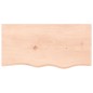 vidaXL Wandregal 80x40x6 cm Massivholz Eiche Unbehandelt vidaXL Wandregal 80x40x6 cm Massivholz Eiche Unbehandelt