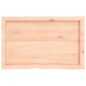 vidaXL Wandregal 80x50x4 cm Massivholz Eiche Unbehandelt vidaXL Wandregal 80x50x4 cm Massivholz Eiche Unbehandelt