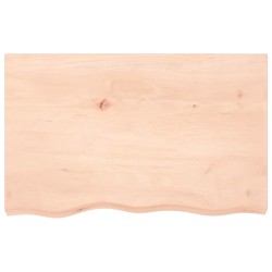 vidaXL Wandregal 80x50x2 cm Massivholz Eiche Unbehandelt