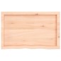 vidaXL Wandregal 80x50x6 cm Massivholz Eiche Unbehandelt vidaXL Wandregal 80x50x6 cm Massivholz Eiche Unbehandelt