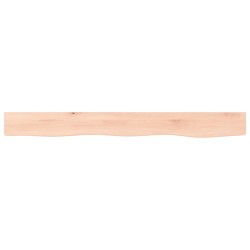 vidaXL Wandregal 100x10x4 cm Massivholz Eiche Unbehandelt
