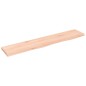 vidaXL Wandregal 100x20x2 cm Massivholz Eiche Unbehandelt vidaXL Wandregal 100x20x2 cm Massivholz Eiche Unbehandelt