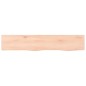 vidaXL Wandregal 100x20x2 cm Massivholz Eiche Unbehandelt vidaXL Wandregal 100x20x2 cm Massivholz Eiche Unbehandelt