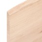 vidaXL Wandregal 100x20x2 cm Massivholz Eiche Unbehandelt vidaXL Wandregal 100x20x2 cm Massivholz Eiche Unbehandelt