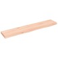 vidaXL Wandregal 100x20x4 cm Massivholz Eiche Unbehandelt vidaXL Wandregal 100x20x4 cm Massivholz Eiche Unbehandelt