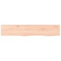 vidaXL Wandregal 100x20x4 cm Massivholz Eiche Unbehandelt vidaXL Wandregal 100x20x4 cm Massivholz Eiche Unbehandelt