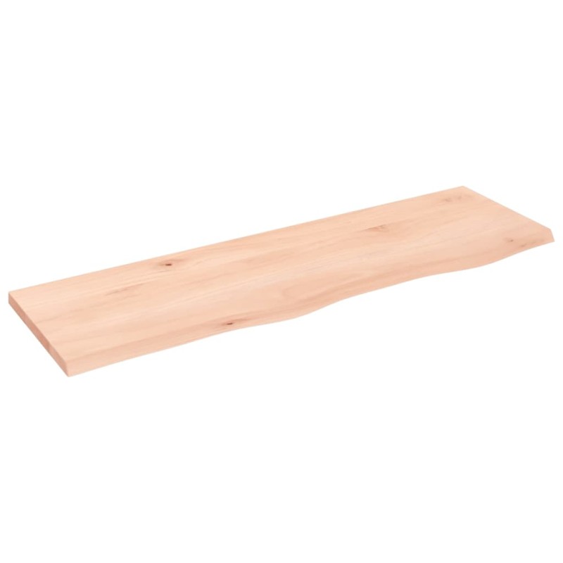 vidaXL Wandregal 100x30x2 cm Massivholz Eiche Unbehandelt vidaXL Wandregal 100x30x2 cm Massivholz Eiche Unbehandelt
