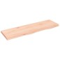 vidaXL Wandregal 100x30x(2-4) cm Massivholz Eiche Unbehandelt vidaXL Wandregal 100x30x(2-4) cm Massivholz Eiche Unbehandelt