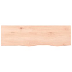 vidaXL Wandregal 100x30x(2-4) cm Massivholz Eiche Unbehandelt