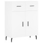 Highboard Weiß 69,5x34x180 cm Holzwerkstoff Highboard Weiß 69,5x34x180 cm Holzwerkstoff