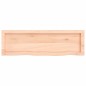 vidaXL Wandregal 100x30x6 cm Massivholz Eiche Unbehandelt vidaXL Wandregal 100x30x6 cm Massivholz Eiche Unbehandelt
