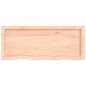 vidaXL Wandregal 100x40x6 cm Massivholz Eiche Unbehandelt vidaXL Wandregal 100x40x6 cm Massivholz Eiche Unbehandelt