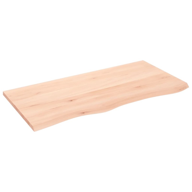 vidaXL Wandregal 100x50x2 cm Massivholz Eiche Unbehandelt vidaXL Wandregal 100x50x2 cm Massivholz Eiche Unbehandelt