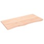 vidaXL Wandregal 100x50x2 cm Massivholz Eiche Unbehandelt vidaXL Wandregal 100x50x2 cm Massivholz Eiche Unbehandelt