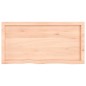 vidaXL Wandregal 100x50x4 cm Massivholz Eiche Unbehandelt vidaXL Wandregal 100x50x4 cm Massivholz Eiche Unbehandelt