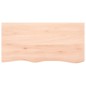 vidaXL Wandregal 100x50x6 cm Massivholz Eiche Unbehandelt vidaXL Wandregal 100x50x6 cm Massivholz Eiche Unbehandelt