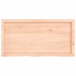 vidaXL Wandregal 100x50x6 cm Massivholz Eiche Unbehandelt vidaXL Wandregal 100x50x6 cm Massivholz Eiche Unbehandelt