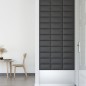 Wandpaneele 12 Stk. Grau 30x15 cm Kunstleder 0,54 m² Wandpaneele 12 Stk. Grau 30x15 cm Kunstleder 0,54 m²