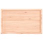 vidaXL Wandregal 100x60x(2-6) cm Massivholz Eiche Unbehandelt vidaXL Wandregal 100x60x(2-6) cm Massivholz Eiche Unbehandelt