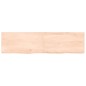 vidaXL Wandregal 120x30x4 cm Massivholz Eiche Unbehandelt vidaXL Wandregal 120x30x4 cm Massivholz Eiche Unbehandelt
