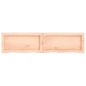 vidaXL Wandregal 120x30x4 cm Massivholz Eiche Unbehandelt vidaXL Wandregal 120x30x4 cm Massivholz Eiche Unbehandelt