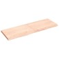 vidaXL Wandregal 120x40x4 cm Massivholz Eiche Unbehandelt vidaXL Wandregal 120x40x4 cm Massivholz Eiche Unbehandelt