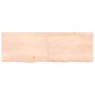 vidaXL Wandregal 120x40x6 cm Massivholz Eiche Unbehandelt vidaXL Wandregal 120x40x6 cm Massivholz Eiche Unbehandelt